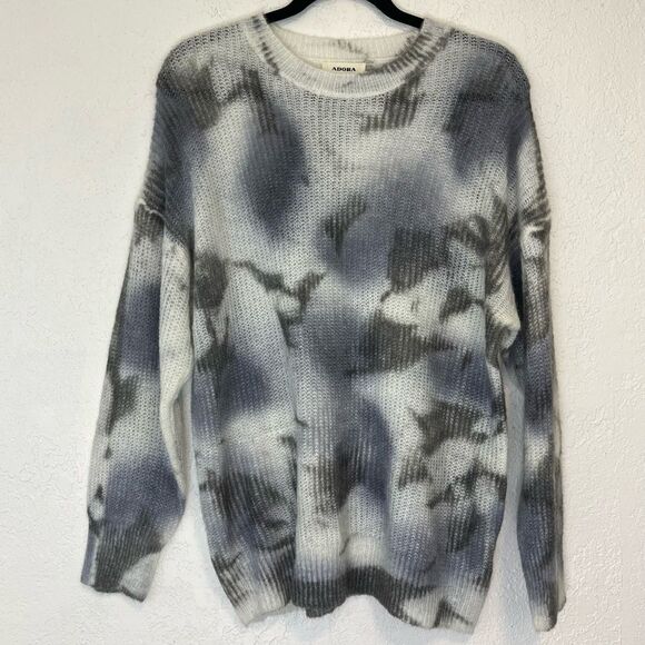 Adora Mohair Wool Blend Tie Dye Oversized Cozy Sweater - Picture 1 of 8